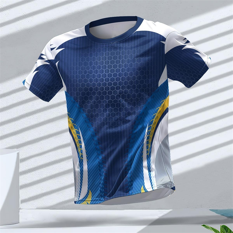 Table Tennis Graphics - Camisetas Deportivas con Estampado Geométrico 3D,