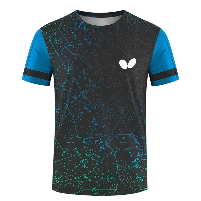 Table Tennis Jersey Butterfly - Camiseta de manga corta y cuello
