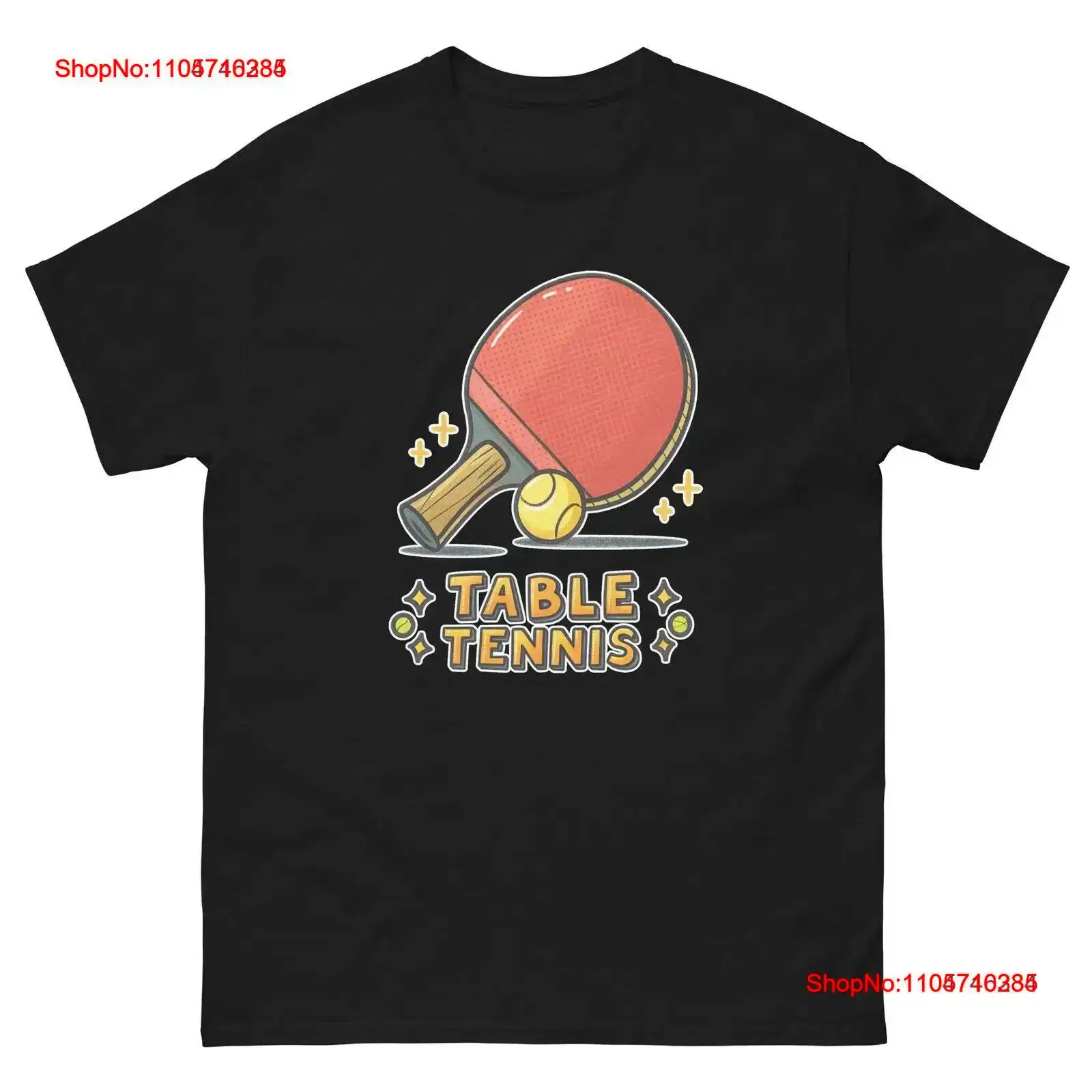 Table Tennis Graphics - Camiseta vintage con gráfico elegante para