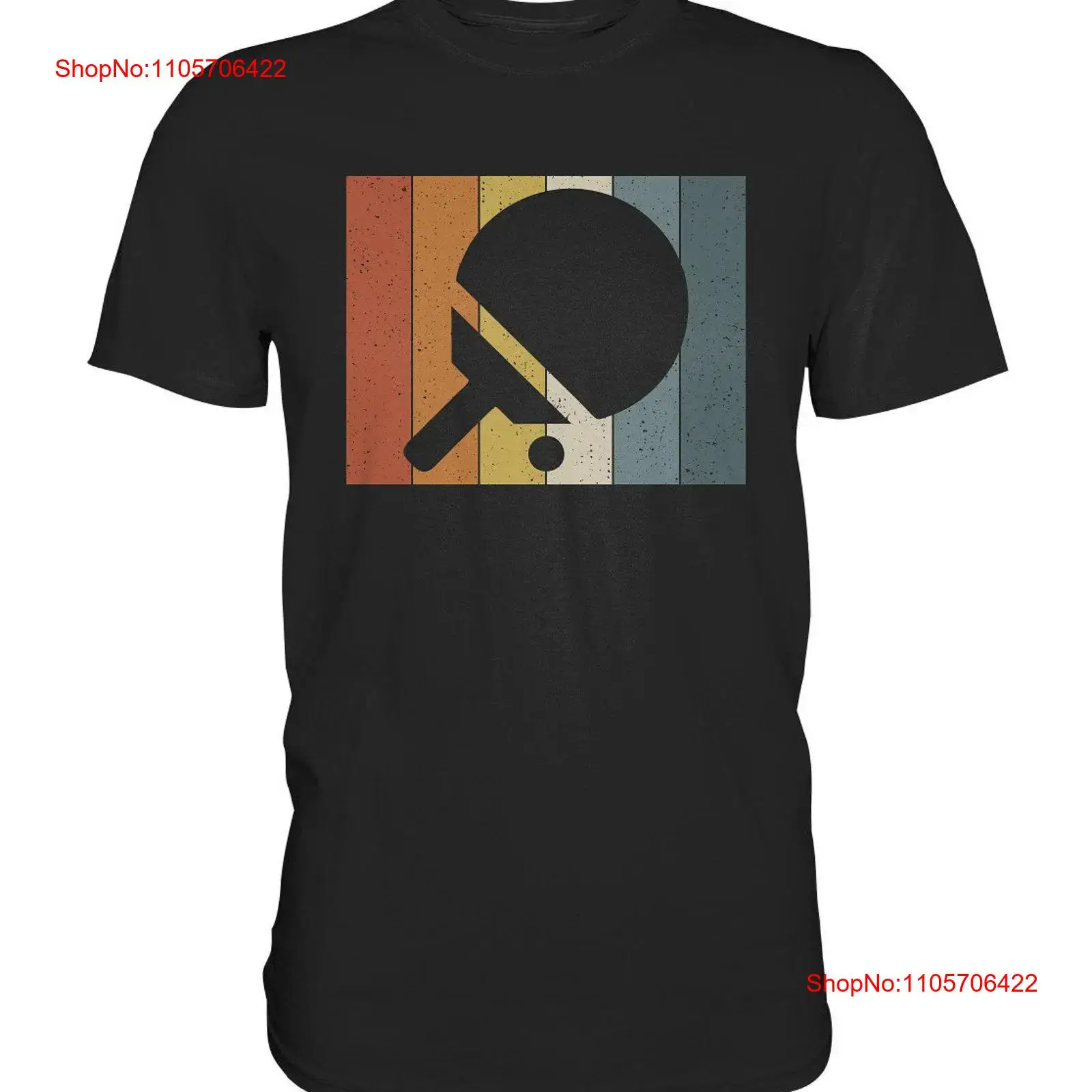 Table Tennis Graphics - Camiseta Retro de Tenis de Mesa,
