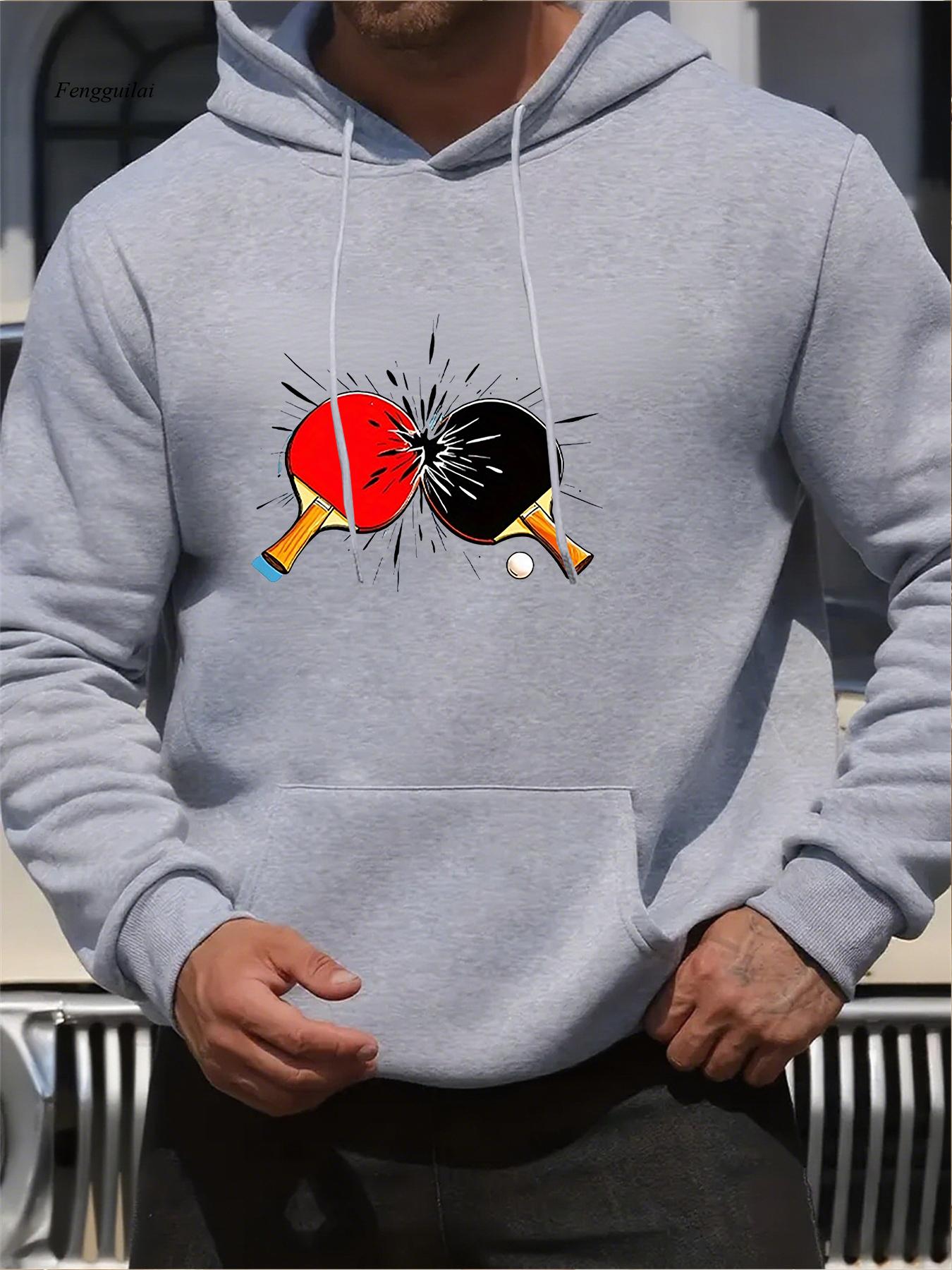 Sudadera con capucha gráfica P - Table Tennis Graphics reseña y precio
