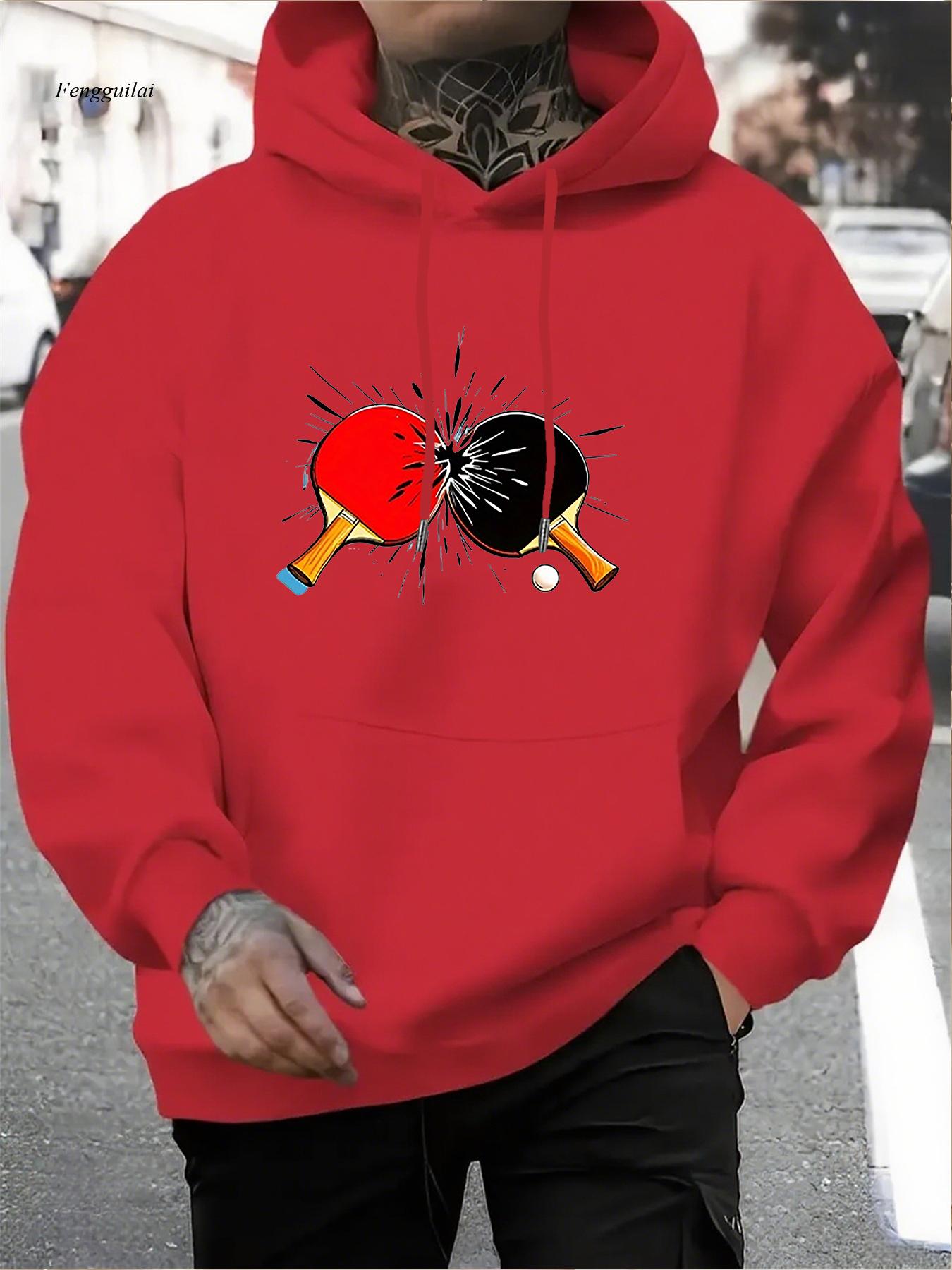 Sudadera con capucha gráfica P - Table Tennis Graphics reseña y precio